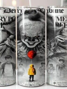 Haloween Pennywise Custom Tumbler